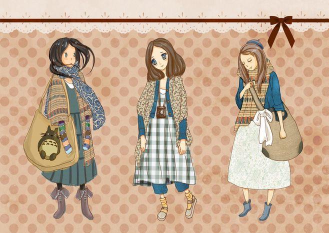 古德奈同学 的插画 近期迷上森女……其实一直都很迷●0