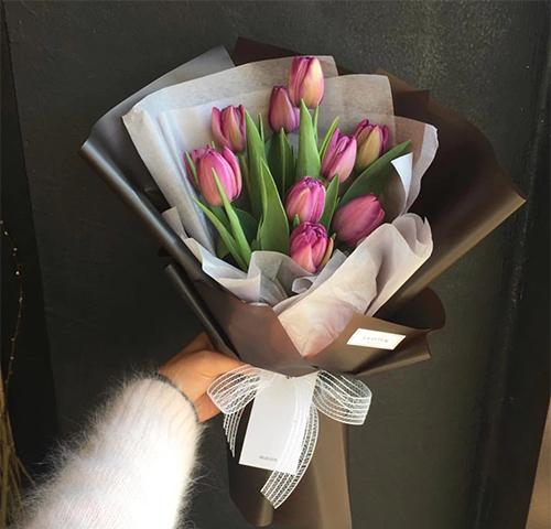 新品 优雅郁金香花束 贵阳同城送花贵阳鲜花 贵阳订花万圣节礼物_7折
