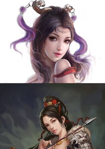 中国古风美女人物角色游戏设定cg原画美术参考素材合集787p