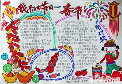 简单的新年手抄报 简单的手抄报