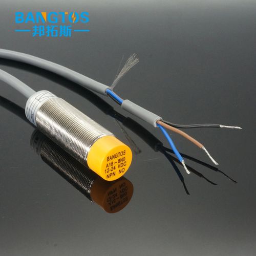 a18-8no 金属感应传感器 dc24v 常开 pnp / npn 邦拓斯三线接近开关