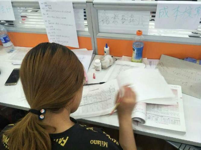 我们的税务会计也在帮成本会计一遍一遍对账.