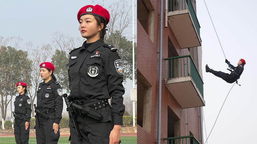 飒青蜂侠直击武汉女特警冬训现场高空索降实弹射击统统安排