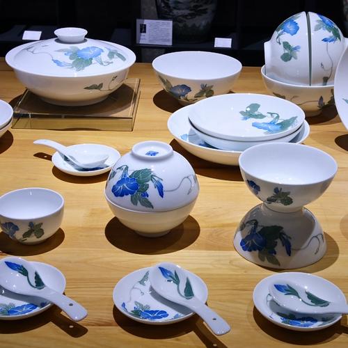 醴陵釉下瓷器高温白玉瓷中餐具套装餐具瓷器套装