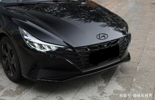 全黑版现代伊兰特你见过吗?酷似"黑武士",你喜欢吗