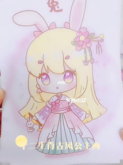 十二生肖拟人古风手绘 卡通画 生肖公主画_古风_生肖
