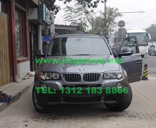 少见的宝马bmw x3安装美国vs v7-1警报器及gl316a中网爆闪灯1托4-美国