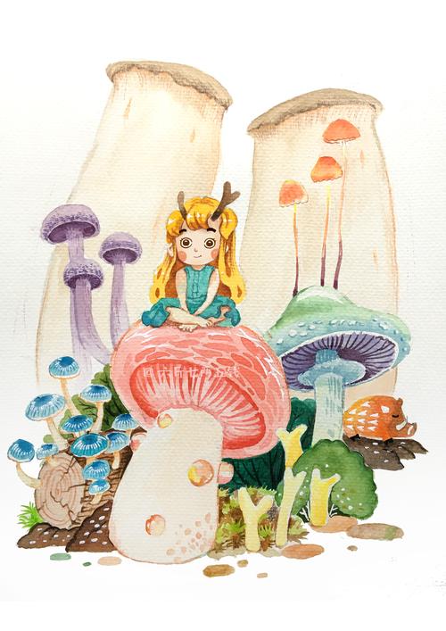 小蘑菇|插画|儿童插画|屁屁海 - 原创作品 - 站酷 (zcool)