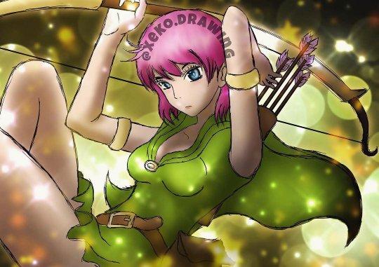 皇室战争q版壁纸女弓箭手的秘密