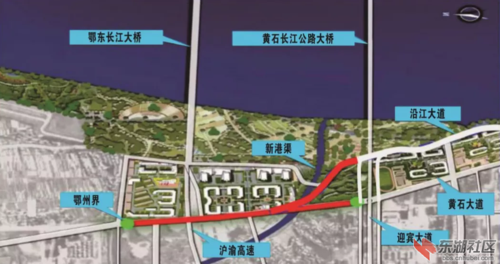 黄石沿江大道又正式动工?实则只是黄石大道北延段改造