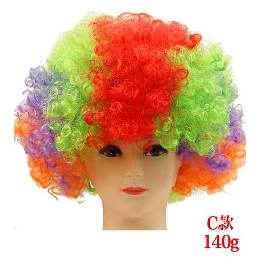万圣节化妆舞会搞笑用品装饰聚会道具表演夸张小丑假发头发幼儿园