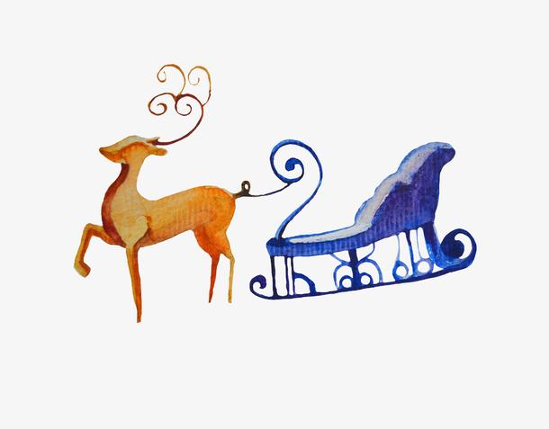 关键词 : 圣诞节,圣诞老人,雪橇,大雪,冬季,麋鹿,手绘