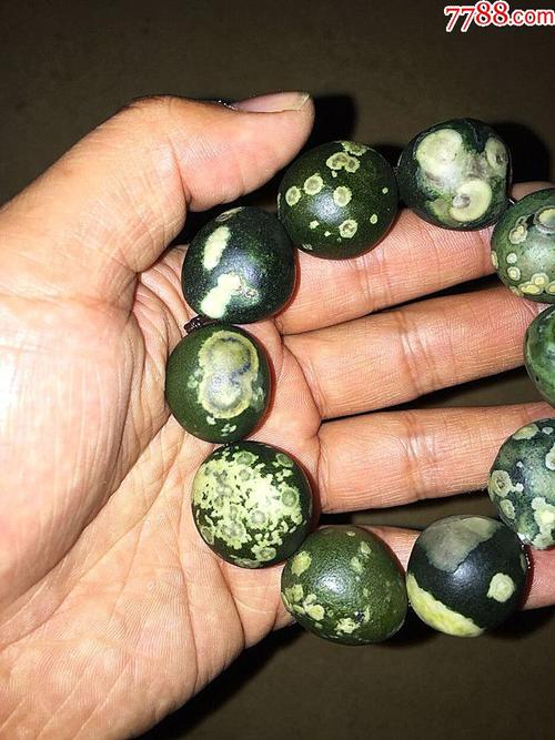 戈壁阿拉善眼石眼睛石筋脉石手串18行家看收藏级海纳百川