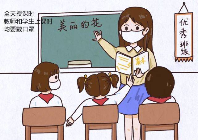 进入教室 请输入 全天授课时,教师和学生上课时均要戴口罩.