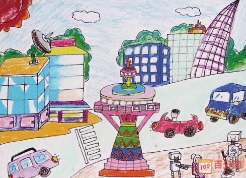 理想家园绘画图片