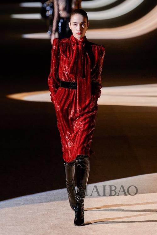 圣罗兰 (saint laurent)2020秋冬巴黎时装周:诱惑的优雅