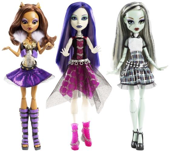 正版精灵怪物高中monsterhighitalive娃娃