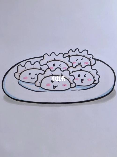 简笔画饺子_简笔画_饺子_知识_艺术