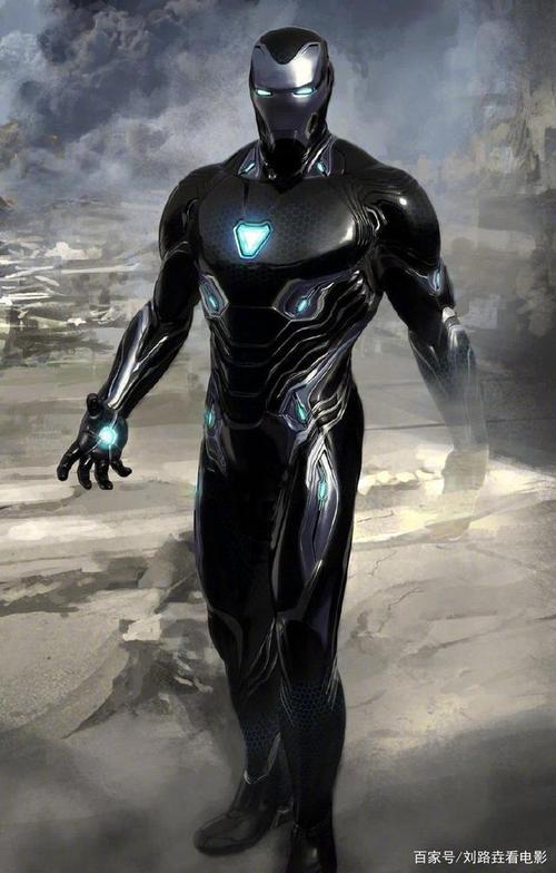 《复联4》原始设计:钢铁侠,美队战衣变纯黑,科技感十足