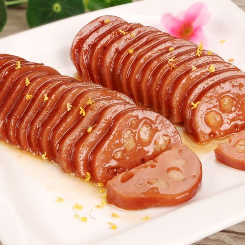 蜜汁桂花糯米藕