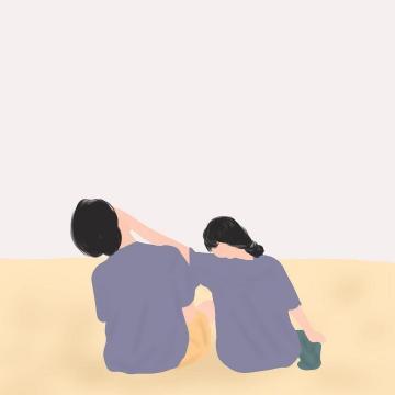 2021最新微信情侣抽象手绘头像