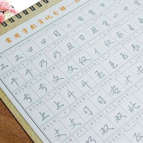 张神农数字化练字法速成凹槽练字帖套装行书密码大学生成年人行草书