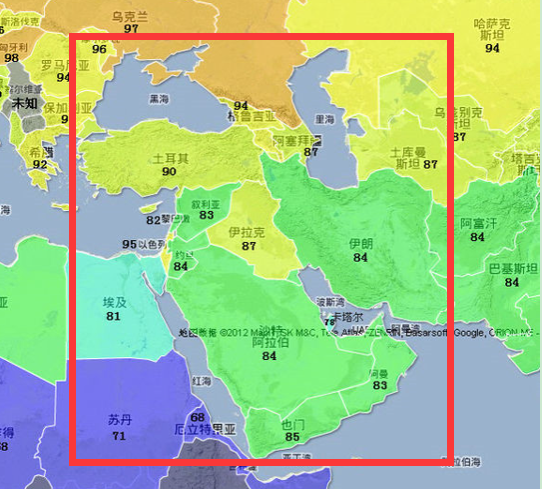 中东包括哪些国家?