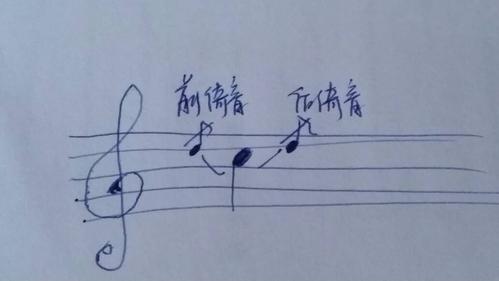求前倚音,后倚音图片