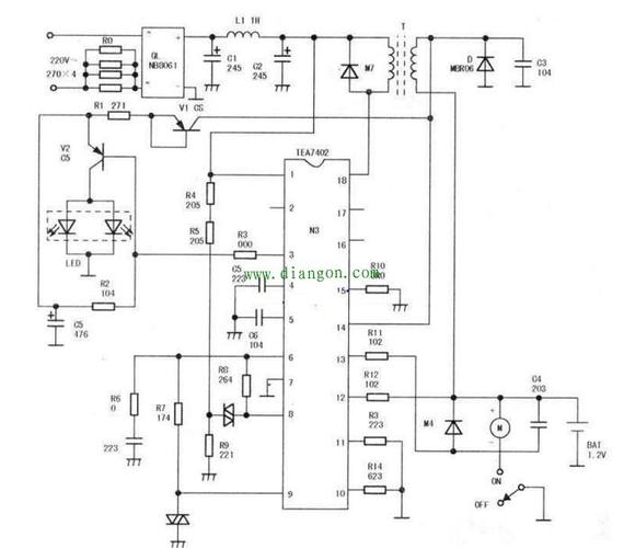 飞利浦充电剃须刀电路图