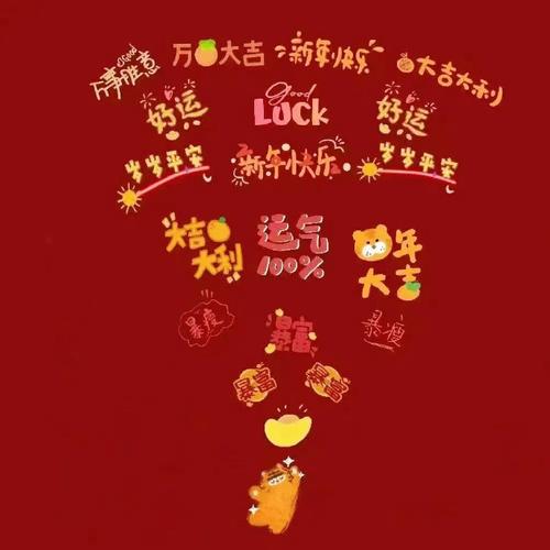 情感超话#2022新年壁纸# 叮78幸运降临95 集美们新年朋友圈背景图