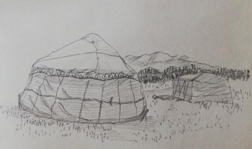 蒙古包(临摹)