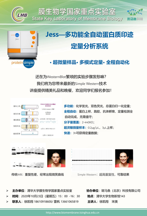 10月23日jess-多功能全自动蛋白质印迹定量分析系统技术讲座