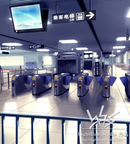 动漫背景之地铁站|动漫|其他动漫|deathblood - 原创作品 - 站酷