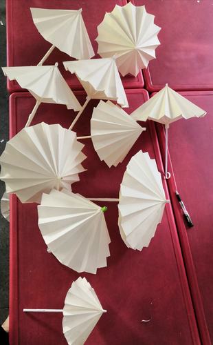 [瓦庙镇中心幼儿园]教师技能培训手工制作《折纸小雨伞》