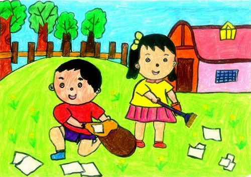 劳动最光荣绘画全一等奖简笔画