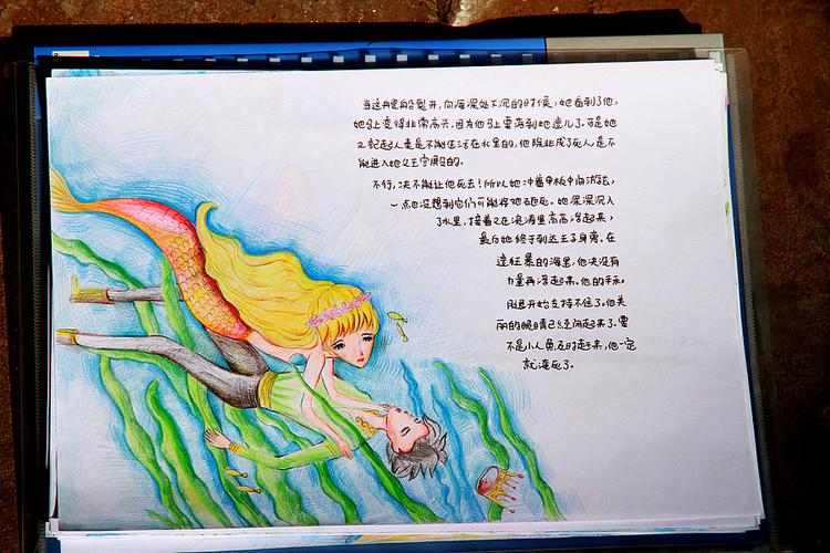 把《海的女儿》亲手画了一次.然后再往上面写故事. 感慨挺多的.