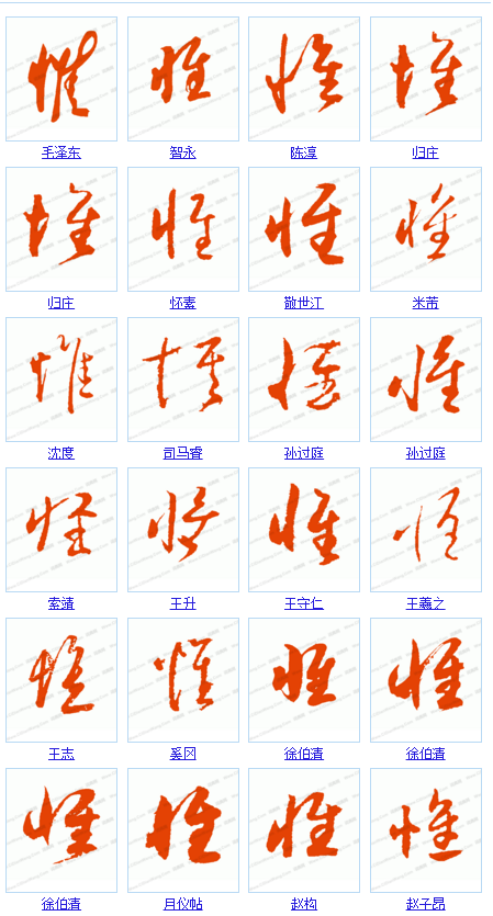 "怀"字草书为什么这么写?