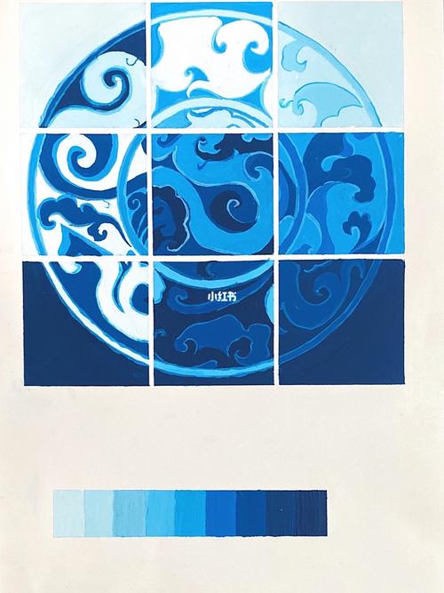 色构 明度九调(学生作业分享)_人文_绘画