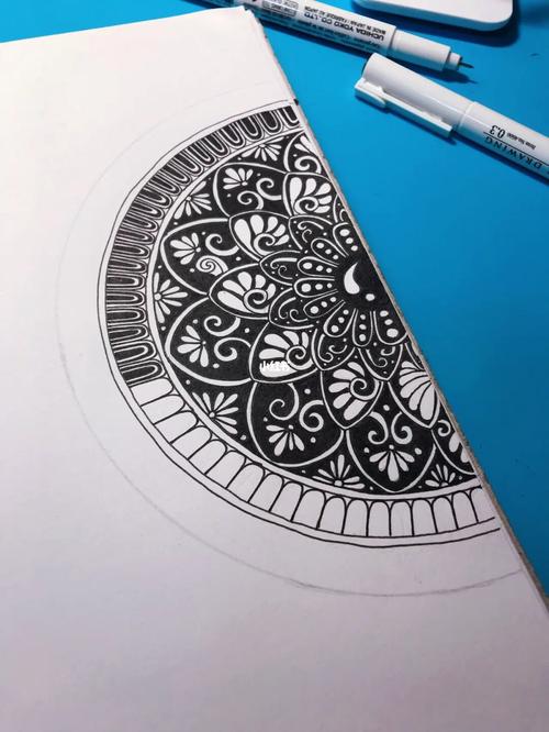 64 禅绕画|手绘黑白|线描_绘画_手绘_临摹_线描_青岛攻略_装饰画_禅绕