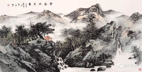 杜惠民"秦岭秋风"系列山水画欣赏