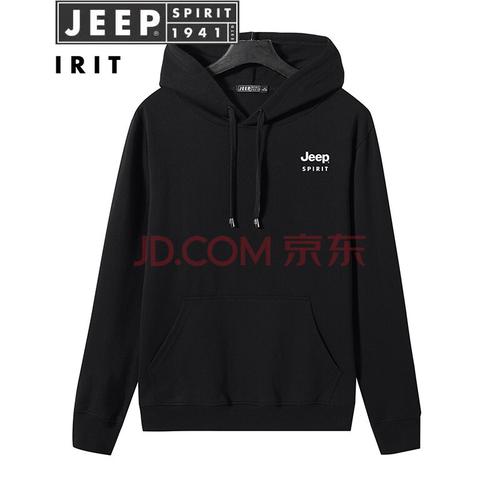 吉普jeep国际品牌卫衣男2021春秋季新款宽松男士上衣服休闲连帽长袖