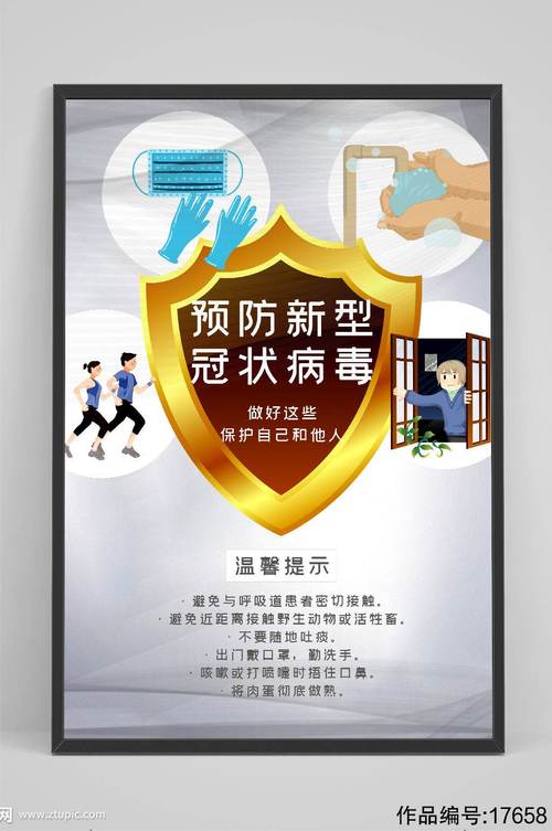 新型冠状病毒海报素材