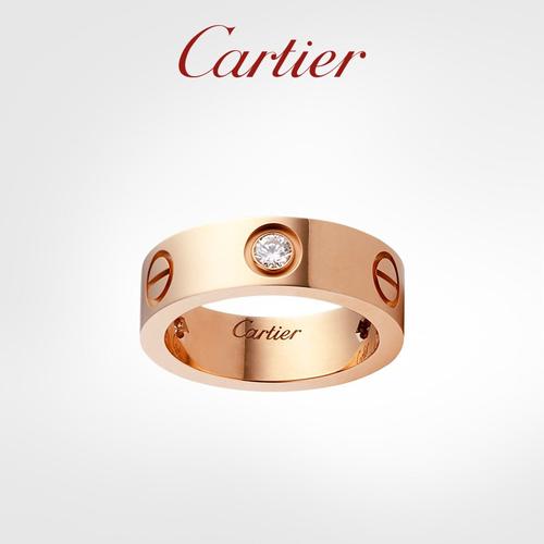 【准新未使用】全新 卡地亚戒指 love系列 cartier 宽版3颗钻 男女