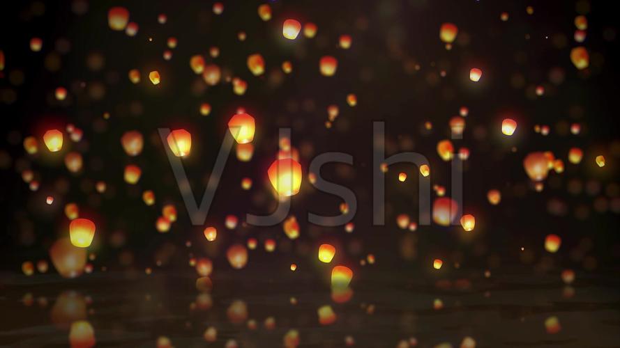 唯美孔明灯上升_视频素材包下载(编号:5586226)_舞台