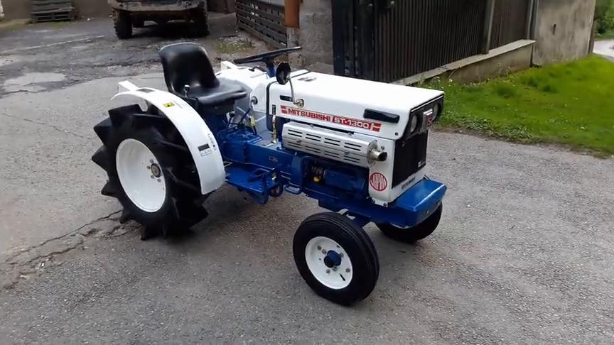三菱佐藤st-130013km 日本小型拖拉机拖车