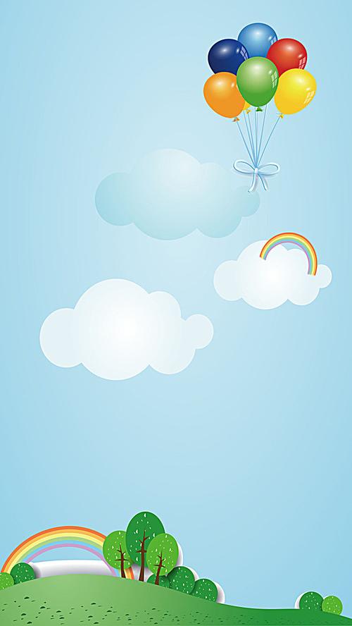 > 六一儿童节卡通背景