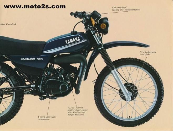 yamaha > yamaha dt 125front suspension     telescopic forks rear