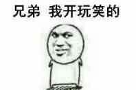 表情包名称: 兄弟,我开玩笑的!