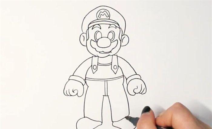 超级马里奥简笔画_卡通简笔画_简笔画大全