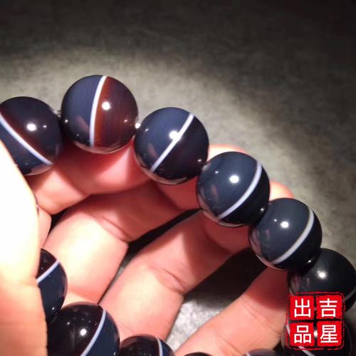 天然一线药师玛瑙 18mm蓝沁药师玛瑙手串 蓝糖色精美大气药师珠_7折